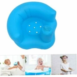 Baby Learning Seat Multi Function Inflatable Seat Baby Support Seat, Blue -Fatboy Sales Store 85872643 4