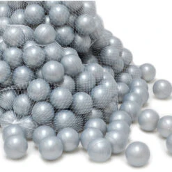 LittleTom 50 Plastic Balls 5.5cm In Diameter To Fill Children's Ball Pits Silver -Fatboy Sales Store 86549417 4