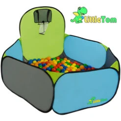 LittleTom Ball Pit To Play Basketball 120x100cm Pop-up Play Tent With Basket -Fatboy Sales Store 86549419 3