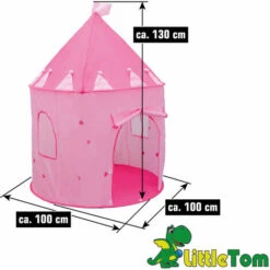 Pink Princess Tent For Girls - 300 Ball Pit Balls 100x100x135 Baby Girl Ball Pit -Fatboy Sales Store 86641163 5