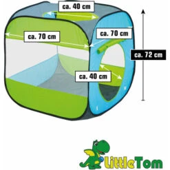 Kids Tent And Tunnel Set - 300 Ball Pit Balls - 70x70x72 Pop Up Baby Ball Pit -Fatboy Sales Store 86641451 5