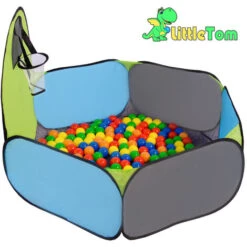 LittleTom Pop-up Ball Pit Tent To Play Basketball 120x100cm Incl 200 Balls -Fatboy Sales Store 86660279 3