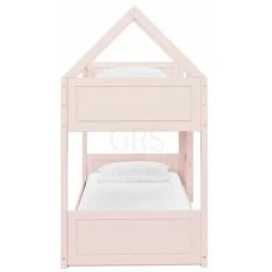Miller Pink Wooden House Bunk Bed -Fatboy Sales Store 88494393 4