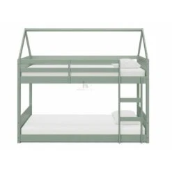 Miller Green Wooden House Bunk Bed