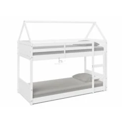 Miller White Wooden House Bunk Bed 8 Miller White Wooden House Bunk Bed -Fatboy Sales Store 88494409 3