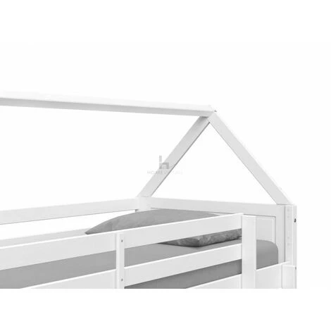 Miller White Wooden House Bunk Bed 6 Miller White Wooden House Bunk Bed - Image 4