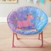 Childrens Kids Bedroom Foldable Unicorn Moon Chair Seat 50 X 50 X 47cm -Fatboy Sales Store 89367669 1