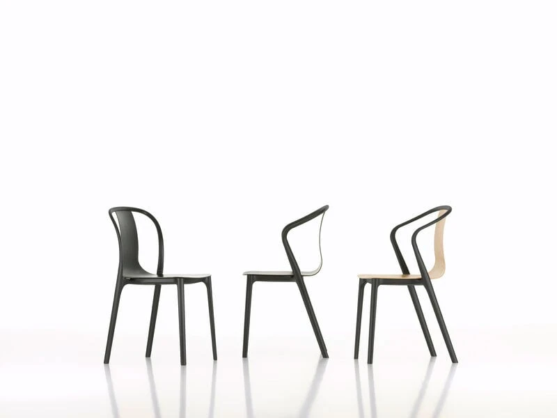Vitra Belleville Armchair, Oak - Black 8 Vitra Belleville Armchair, Oak - Black - Image 6