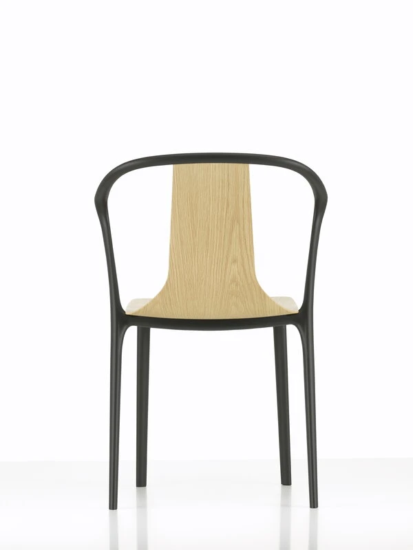 Vitra Belleville Armchair, Oak - Black 7 Vitra Belleville Armchair, Oak - Black - Image 5