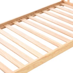 Bunk Bed With Stairs And Slide, Solid Pine Wood Frame, Children Bed With Drawers In The Steps,90x190cm, Natural -Fatboy Sales Store 91340170 4