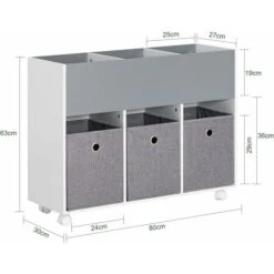 SoBuy Children Toy Storage Bookcase Book Shelf,KMB61-HG -Fatboy Sales Store 92082750 3