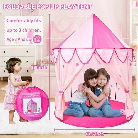Play Tent, Princess Castle, Children's Play Tent With Storage Bag 4 Play Tent, Princess Castle, Children's Play Tent With Storage Bag - Image 2