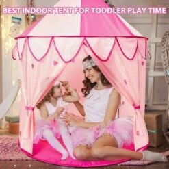 Play Tent, Princess Castle, Children's Play Tent With Storage Bag 10 Play Tent, Princess Castle, Children's Play Tent With Storage Bag -Fatboy Sales Store 92460511 4