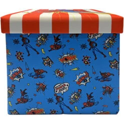 Disney Marvel Spider Man Square Ottoman With Storage For Kids, W35 X D40 X H35cm -Fatboy Sales Store 93899194 4