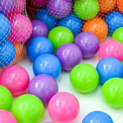 LittleTom 200 Colorful Hollow Plastic Balls Ø 6 Cm To Fill Ball Pits For Baby -Fatboy Sales Store 94224400 5