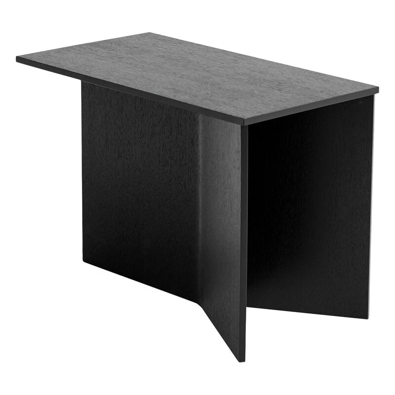 HAY Slit Wood Oblong Table, 50 X 28 Cm, Black 3 HAY Slit Wood Oblong Table, 50 X 28 Cm, Black
