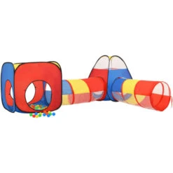Children Play Tent With 250 Balls Multicolour 190x264x90 Cm VidaXL