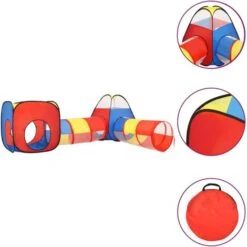Children Play Tent With 250 Balls Multicolour 190x264x90 Cm VidaXL -Fatboy Sales Store 95545622 4