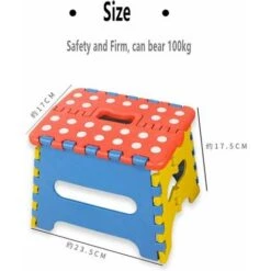 Foldable And Portable Step Stool, Small Folding Step Stool, Non-Slip Step Stool, Folding Stool For Kids And Adults, Holds Up To 220 Lbs, For Kitchen, Bathroom, Garden -Fatboy Sales Store 95725186 3