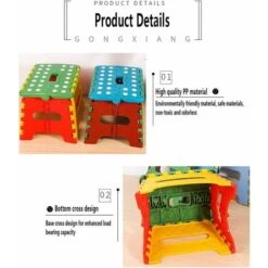 Foldable And Portable Step Stool, Small Folding Step Stool, Non-Slip Step Stool, Folding Stool For Kids And Adults, Holds Up To 220 Lbs, For Kitchen, Bathroom, Garden -Fatboy Sales Store 95725186 4