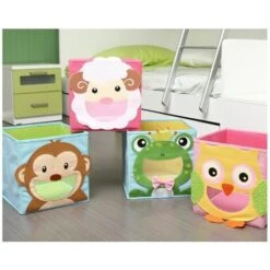 Cartoon Toy Storage Non-woven Fabric Storage Box Clothes Toys Storage Box Animal Design Collapsible Storage Box 27 27 27 Cm Pink Bird 1 Piece 11 Cartoon Toy Storage Non-woven Fabric Storage Box Clothes Toys Storage Box Animal Design Collapsible Storage Box 27 27 27 Cm Pink Bird 1 Piece -Fatboy Sales Store 95949869 5