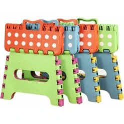 Piece Plastic Folding Stool, Small Folding Step Stool, Folding Stool For Children And Adults,