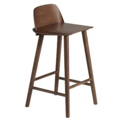 Muuto Nerd Counter Stool, 65 Cm, Stained Dark Brown
