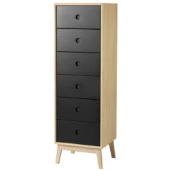 FDB Møbler F23 Butler Dresser, High, Oak - Black -Fatboy Sales Store 9FDBMobler iso th