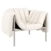 Hem Puffy Lounge Chair, Natural - Stainless Steel -Fatboy Sales Store 9Hem AK