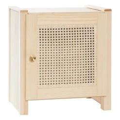 Lundia Classic Nightstand With Door, Low, Pine - Rattan