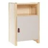 Lundia Classic Nightstand With Door, Pine - Cashmere -Fatboy Sales Store AA5577 2 Lundia