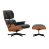 Vitra Eames Lounge Chair&Ottoman, New Size, American Cherry - Black -Fatboy Sales Store AK41213302 L40 66 05 02
