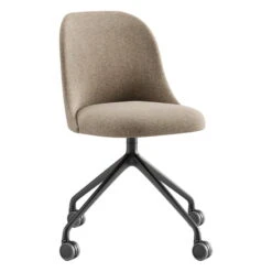 Viccarbe Aleta Chair, Pyramid Casters Base, Black - Gaudi 11