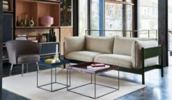 HAY Tray Table Large, Chocolate -Fatboy Sales Store Arbour 3 Seater Hallingdal 220 bottle green water based lacquer beech base Tray Table deep blue high gloss chocolate high gloss