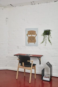 Artek Domus Chair, Black Stained Birch - Black Leather -Fatboy Sales Store Artek Kaari31220 Final Hires