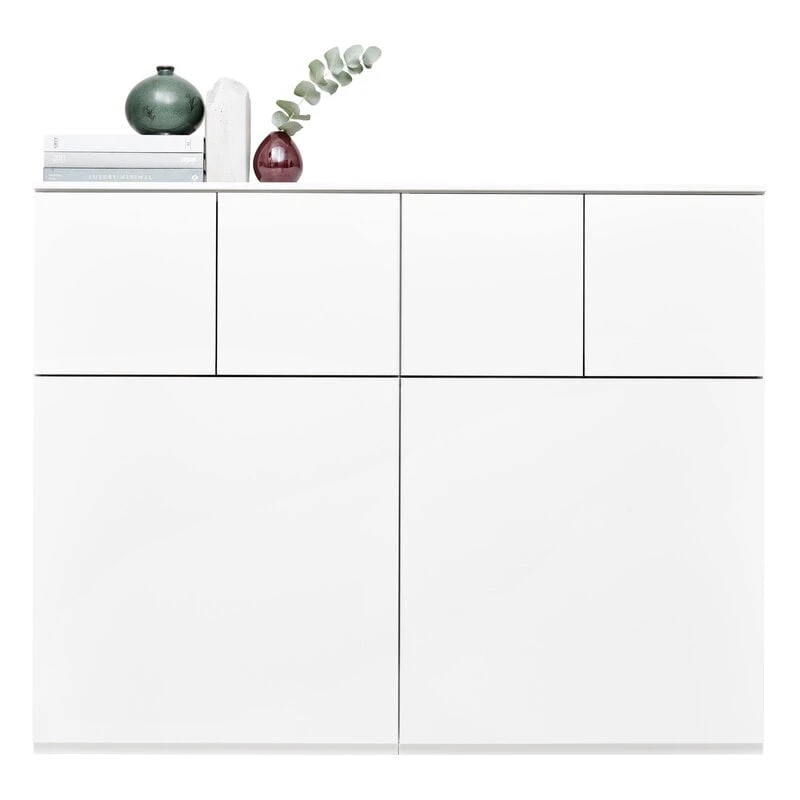 Lundia Fuuga Cabinet, 128 Cm, Large And Small Doors, White 5 Lundia Fuuga Cabinet, 128 Cm, Large And Small Doors, White - Image 3