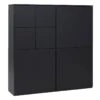 Lundia Fuuga Cabinet With Doors, 128 X 132 Cm, Black -Fatboy Sales Store B715