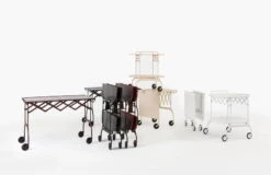 Kartell Battista Folding Serving Trolley/side Table, White -Fatboy Sales Store BATTISTA 06 role
