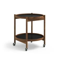 Brdr. Krüger Bølling Tray Table 50 Cm, Oiled Walnut - Clay -Fatboy Sales Store Bolling Tray Table Walnut 3 Clay CL