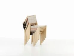 Artek Aalto Chair 611, Birch - Natural/black Webbing -Fatboy Sales Store Chair 611 new collection2C clear lacquered birch2C stacked