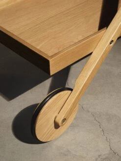 Design House Stockholm Exit Trolley, Oak -Fatboy Sales Store Exit trolley detail wheel 1