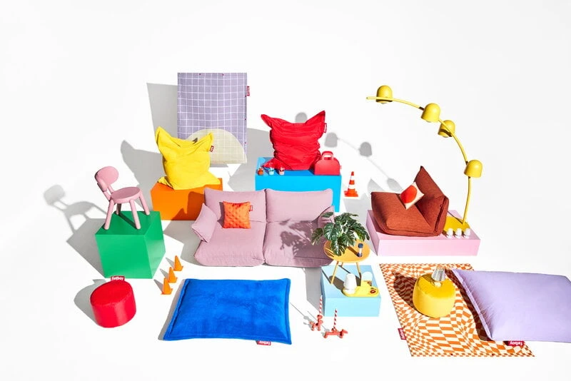 Fatboy Original Stonewashed Bean Bag, Lemon Curd - Image 2