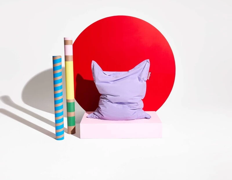 Fatboy Original Stonewashed Bean Bag, Lilac 5 Fatboy Original Stonewashed Bean Bag, Lilac - Image 3