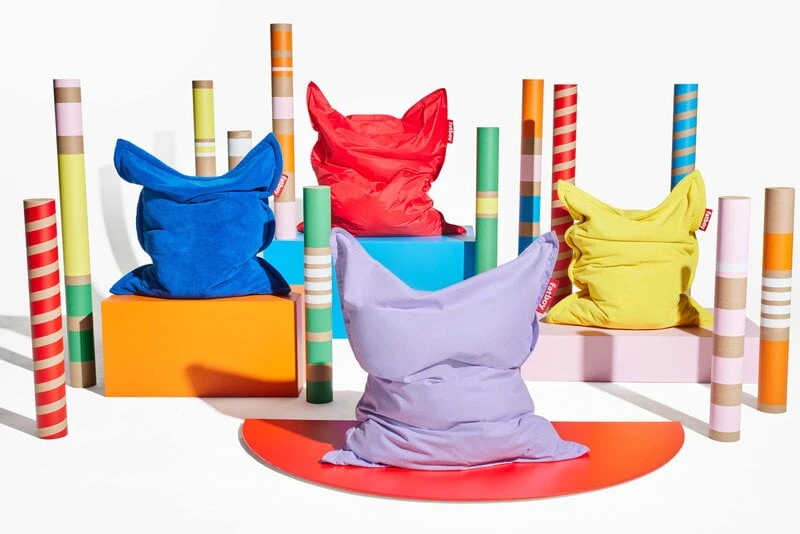 Fatboy Original Stonewashed Bean Bag, Lilac 4 Fatboy Original Stonewashed Bean Bag, Lilac - Image 2