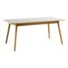 FDB Møbler C35B Dining Table, 160 X 82 Cm, Oak - Light Grey Linoleum -Fatboy Sales Store FDB Mobler C35B table Oak mushroom linoleum 1