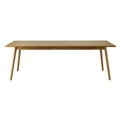 FDB Møbler C35C Dining Table, 220 X 95 Cm, Lacquered Oak -Fatboy Sales Store FDB Mobler C35C dining table Oak 2