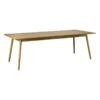 FDB Møbler C35C Dining Table, 220 X 95 Cm, Lacquered Oak -Fatboy Sales Store FDB Mobler C35C dining table Oak 3