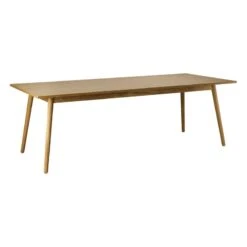 FDB Møbler C35C Dining Table, 220 X 95 Cm, Lacquered Oak