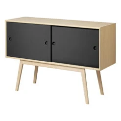 FDB Møbler A83 Butler Sideboard, Oak - Black -Fatboy Sales Store FDS Mobler A83 5700382418169 1