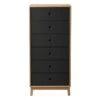 FDB Møbler A87 Butler Dresser, High, Oak - Black -Fatboy Sales Store FDS Mobler A87 5700381720157 1